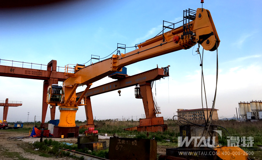 江蘇某重工伸縮折臂吊配套微特電子力矩限制器